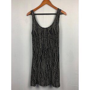 All That Jazz Black & Ivory Sleeveless Dress M